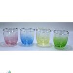 Luciano 4Pcs High Borosilicate Double Wall Cawa Color Set 70Ml