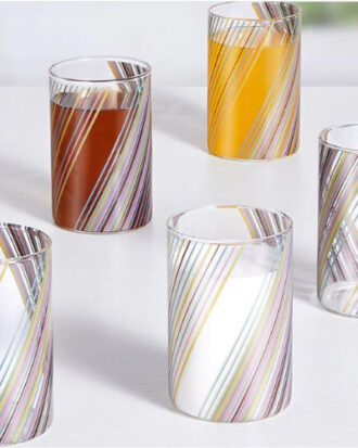 Luciano Prism 295ml Borosilicate Glass Cups 6pcs