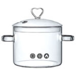 Luciano Borosilicate 2500Ml Borosilicate Glass Pot With Lid