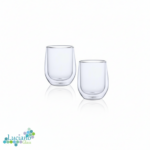 Luciano 80ml Borosilicate Double Wall Glass 2PC Cup in Gift Box - Image 2