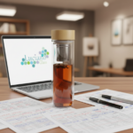 Luciano 300ml Double Wall Glass Bottle with Bamboo Cover