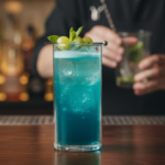 Luciano 250ml Borosilicate Double Wall Glass with Blue Color Inside Wall