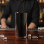 Luciano 250ml Borosilicate Double Wall Glass with Black Color Inside Wall