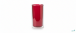 Luciano 250ml Borosilicate Double Wall Glass with Red Color Inside Wall - Image 2