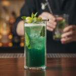 Luciano 250ml Borosilicate Double Wall Glass with Green Color Inside Wall