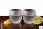 Luciano 90ml Frozen Borosilicate Double Wall Glass Cup 2 PC Set - Image 3