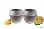 Luciano 90ml Frozen Borosilicate Double Wall Glass Cup 2 PC Set - Image 4