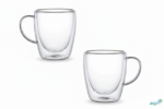 Luciano Borosilicate 300Ml Glass Cup 2Pcs Set - Image 2