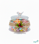 Luciano Borosilicate 300ml Glass Sugar Pot with Bird Lid - Image 3