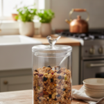 Luciano Borosilicate 800ml Glass Sugar Pot with Bird Lid