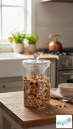 Luciano Borosilicate 800ml Glass Sugar Pot with Bird Lid