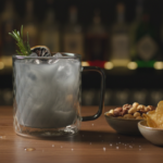 Luciano 380ml Borosilicate Double Wall Glass with Embossed Black Color Inside Wall