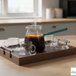 Luciano Borosilicate 650Ml Glass Coffee Warmer-Green