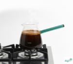 Luciano Borosilicate 650Ml Glass Coffee Warmer-Green - Image 3