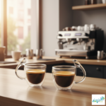 Luciano 80Ml Borosilicate Double Wall Espresso Glass Cup Bird Figurine Handle 2Pcs Set