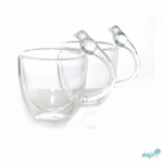 Luciano 80Ml Borosilicate Double Wall Espresso Glass Cup Bird Figurine Handle 2Pcs Set - Image 2