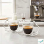 Luciano 80Ml Borosilicate Double Wall Coffee Glass Cup Bird Figurine Handle 2Pcs Set+11Cm Saucer 2Pcs - Image 7