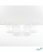 Luciano Stripe High Borosilicate Line 350ml Single Wall Cups 4pc set - Image 2