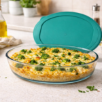 Luciano High Borosilicate Oval Glass Bakeware with PP lid 2.4l (31.2x22.4x6.3cm)