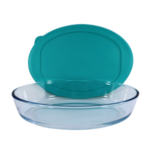 Luciano High Borosilicate Oval Glass Bakeware with PP lid 2.4l (31.2x22.4x6.3cm) - Image 2