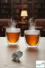 Luciano Diamond Borosilicate Double Wall Glass Cup Set 280ml x 2 Color Box