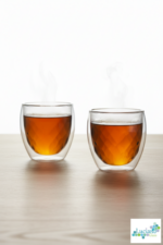 Luciano Diamond Borosilicate Double Wall Glass Cup Set 280ml x 2 Color Box - Image 3