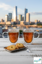 Luciano Diamond Borosilicate Double Wall Glass Mug Set 350ml x 2 Color Box