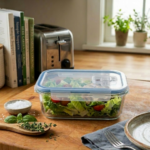 Luciano High Borosilicate Rectangular Glass Food Container with Vent Lid 1520ml 23x17.5x7.6cm