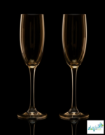 Luciano 190Ml Cristal Cups 2Pcs Set Gold Color - Image 3