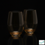 Luciano 400Ml Cristal Cups 2Pcs Set Gold Color - Image 3