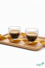 Luciano Ribbon Borosilicate Double Wall Glass Cup Set 90ml x 2 Color Box - Image 3