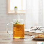 Luciano 270ml High Borosilicate Single Wall Square Glass Cup with Transparent Handle White Box