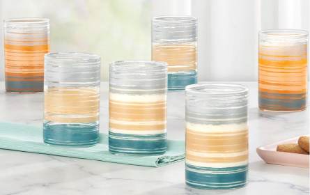 LVSGLA295v6.png Luciano Glance 295ml Borosilicate Glass Cups 6pcs - Image 1